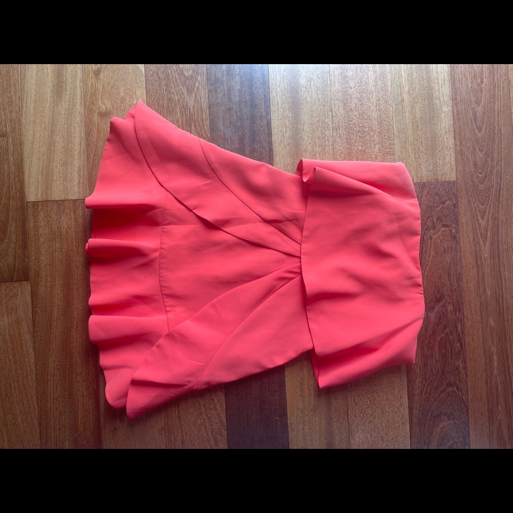Bcbg coral color dress